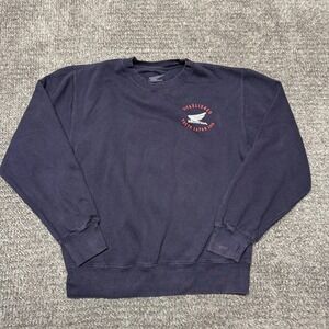 Honda Mens Sweatshirt Size S Navy Blue Motorsports Graphic Pullover